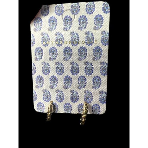 Anthropologie Jewelry - Anthropologie Women's Twisted Gold Earrings